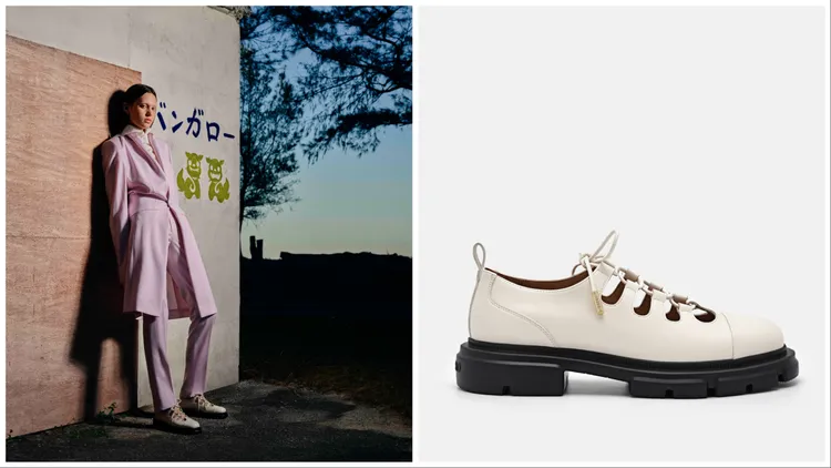 Ethel繫帶樂福鞋，2890元。品牌提供