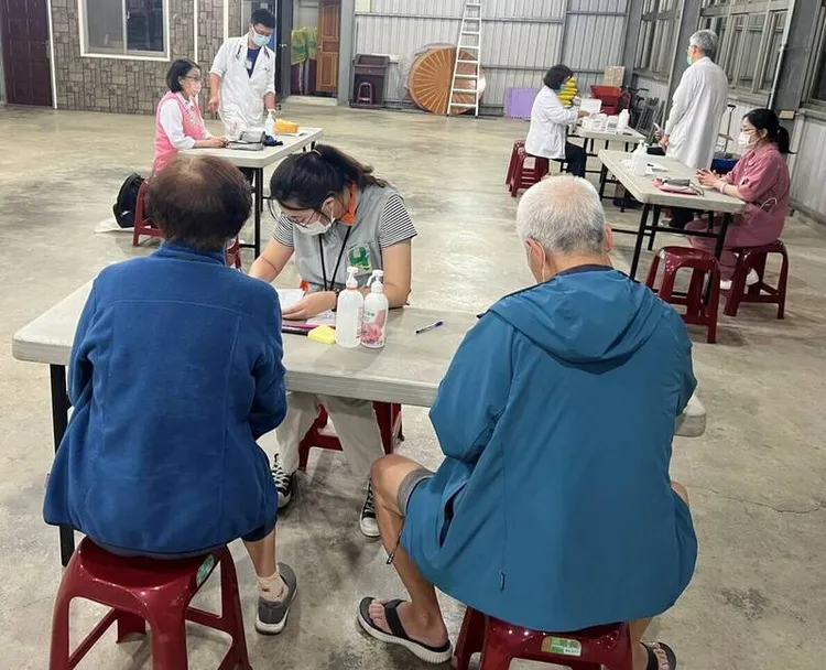 台北市立聯合醫院陽明院區醫護已進駐溪山里辦公處。台北市衛生局提供