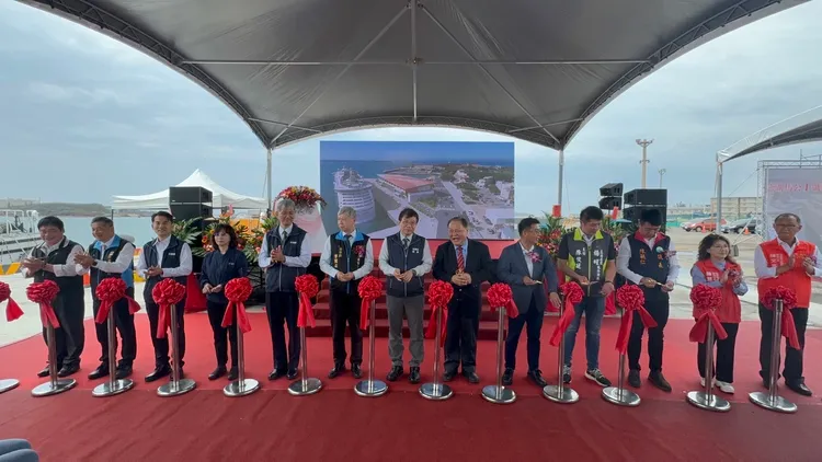 馬公1號碼頭啟用剪綵。臺灣港務公司提供