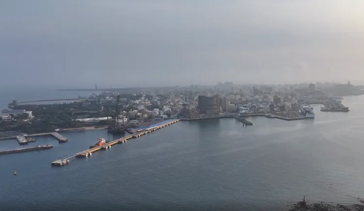 馬公港1號碼頭延建工程今年4月完成。臺灣港務公司提供