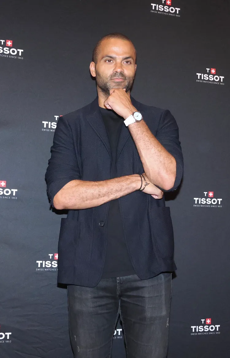 Tony Parker戴上天梭PRX錶款現身。彭欣偉攝