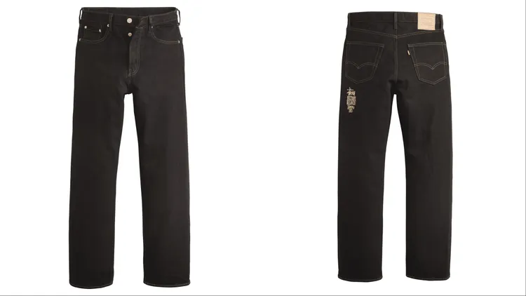 Stüssy & Levi’s墨黑原色丹寧褲，4900元。品牌提供