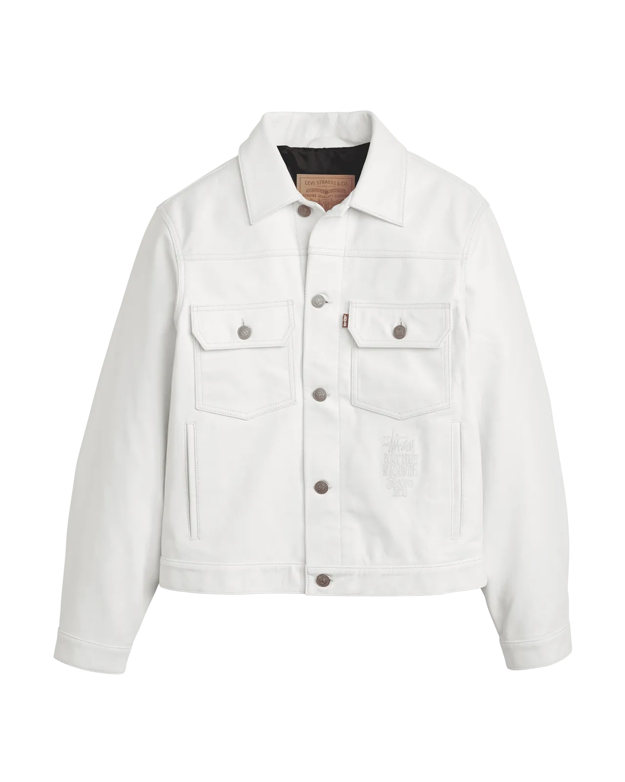 Stüssy & Levi’s皮革夾克外套,1萬3900元。品牌提供