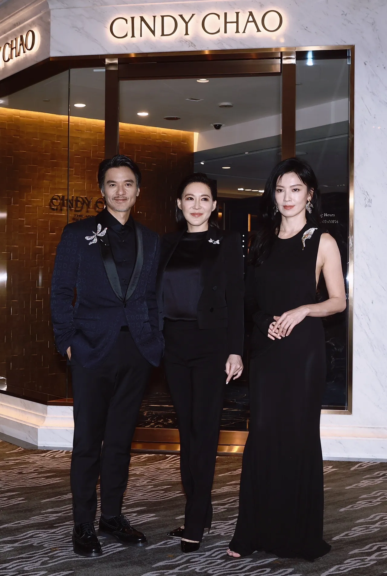 馮德倫(左起)、Cindy Chao、林熙蕾合影。彭欣偉攝