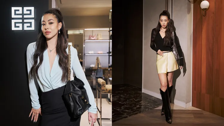 蔡詩芸搶逛紀梵希新店。品牌提供