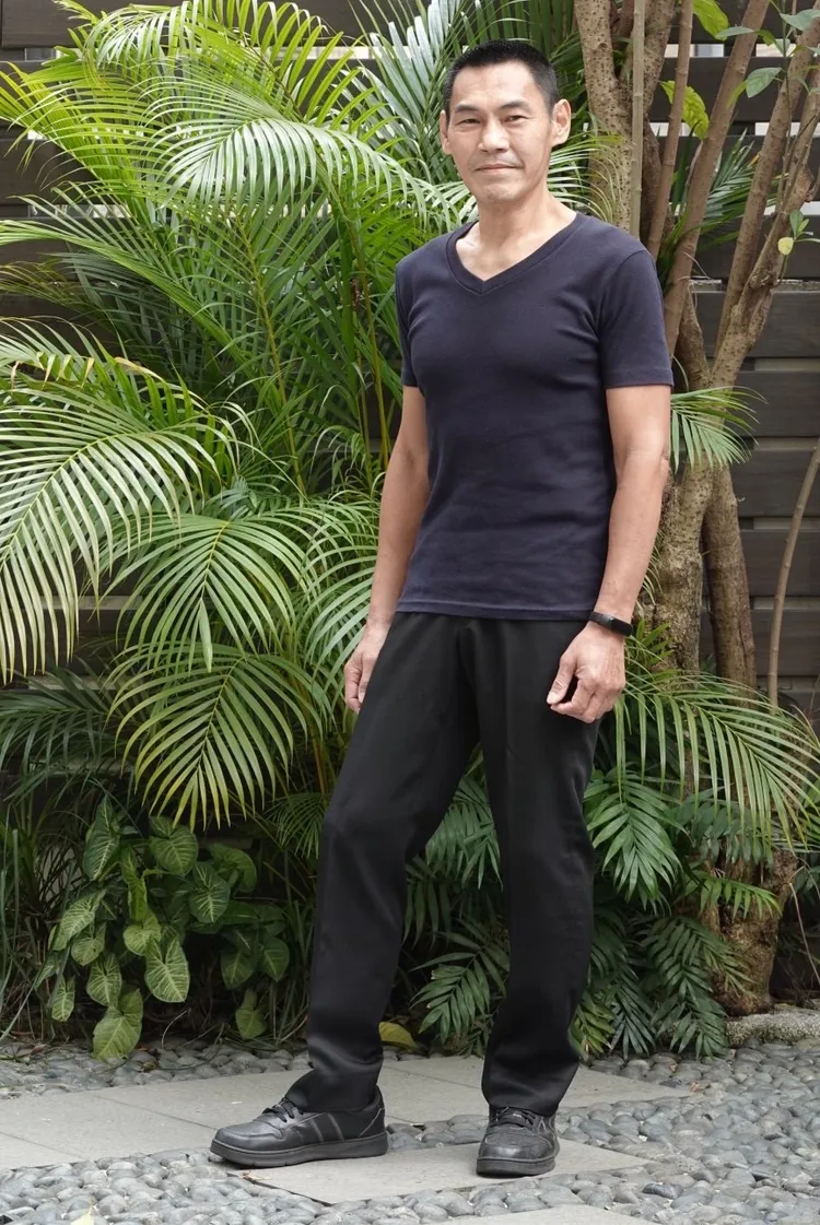 夏靖庭身材精瘦。客台提供