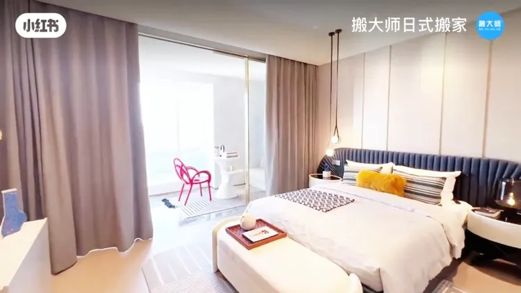 客房。翻攝搬大師日式搬家小紅書
