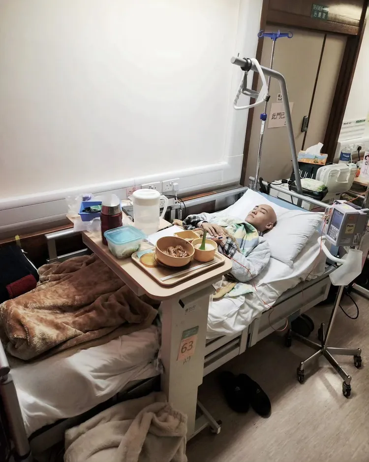 文頌男捱過5次化療，遺憾腫瘤未縮小，接下來要進行電療。翻攝koba_mcn IG