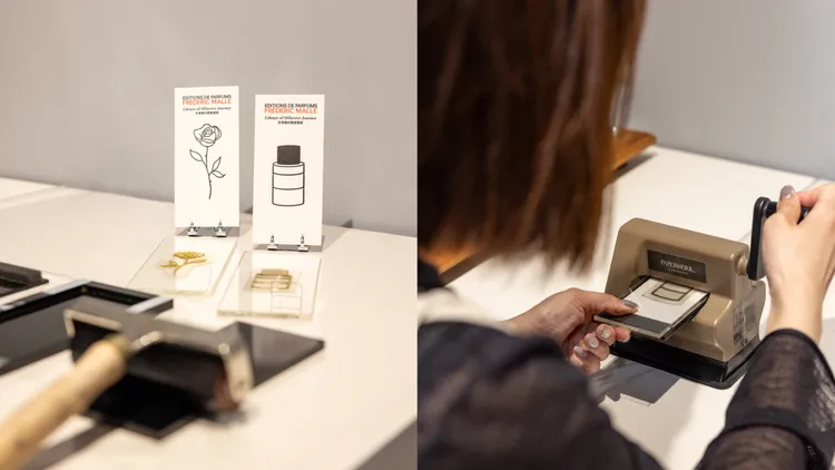 展覽中還可體驗活版印刷。品牌提供