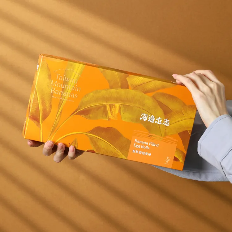 香蕉愛餡蛋捲以新款禮盒亮相。業者提供