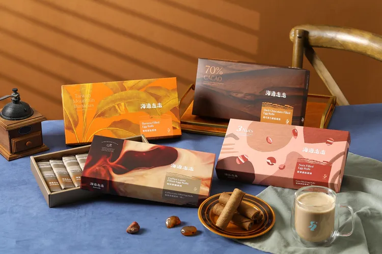 海邊走走以四款人氣口味打造全新「摩登午茶饗宴系列禮盒」。業者提供