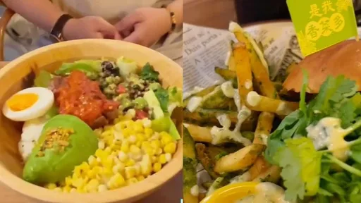 視網膜快看！滿滿香菜的漢堡　他吃到直接哭出來...