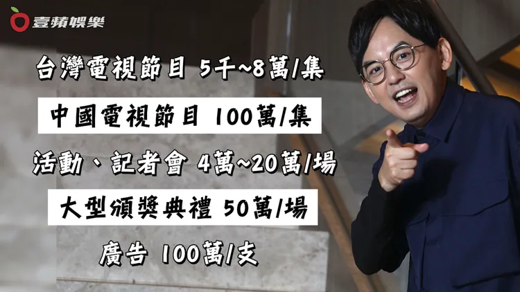 黃子佼工作酬勞價碼表，一支廣告就比小編年收入高QQ。資料照