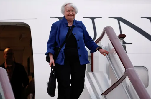 美國財政部長葉倫今抵達廣州 是上任以來第二度訪中