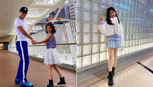 潘若迪親親寶貝11歲生日腿超長!女兒控感嘆「害怕妳長大」