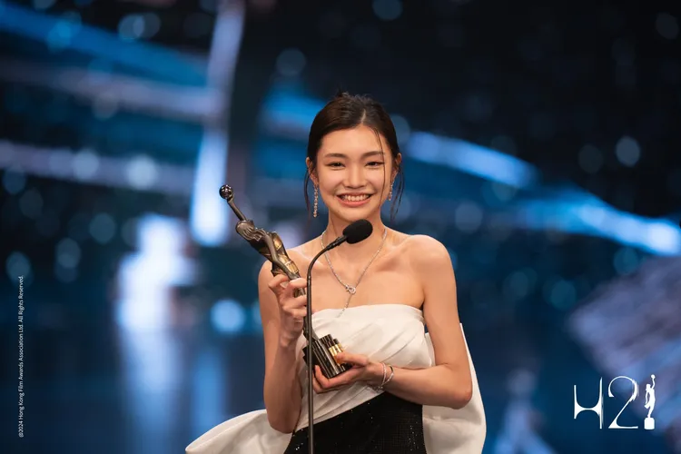 《但願人長久》謝咏欣奪新演員。翻攝香港電影金像獎臉書