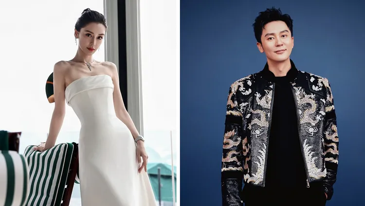 Angelababy傳與李晨交往中，但網友都不相信。翻攝楊穎工作室及李晨微博