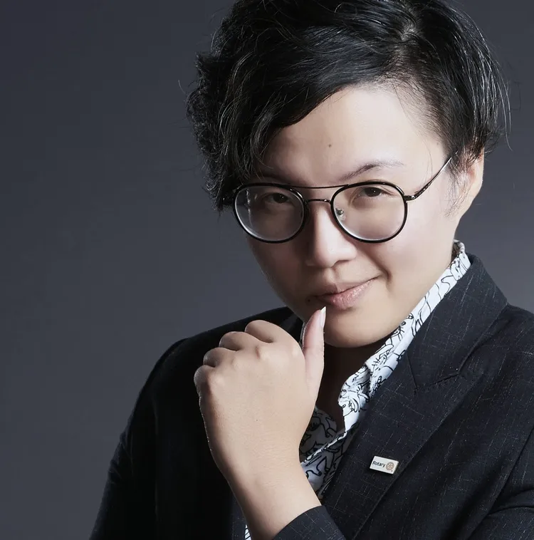 柯文哲Line官方帳號管理員吳靜怡（Grace Woo）。翻攝自吳靜宜臉書