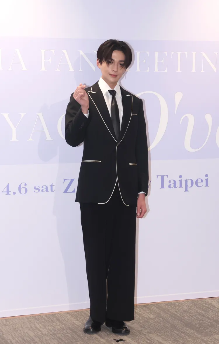 八木勇征對於「國寶級美男」頭銜感到不好意思。彭欣偉攝