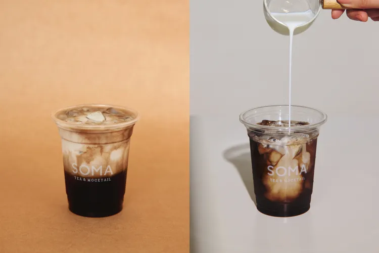 vacanza park 京站專屬全台獨家假期限定版口味「京都焙茶鮮奶茶歐蕾」，此為示意參考，實際商品為紙杯包裝。業者提供