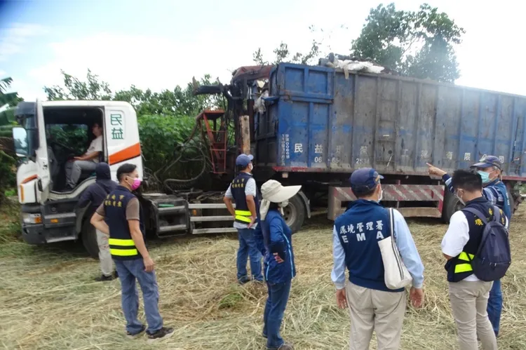 市府跨局處結合檢警，全面遏止非法棄置。環保局提供