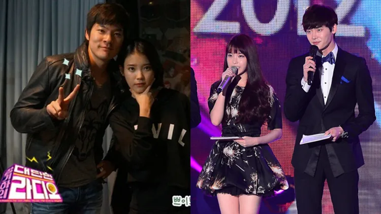 IU只認過張基河（左圖左）與李鍾碩兩段戀情。翻攝naver