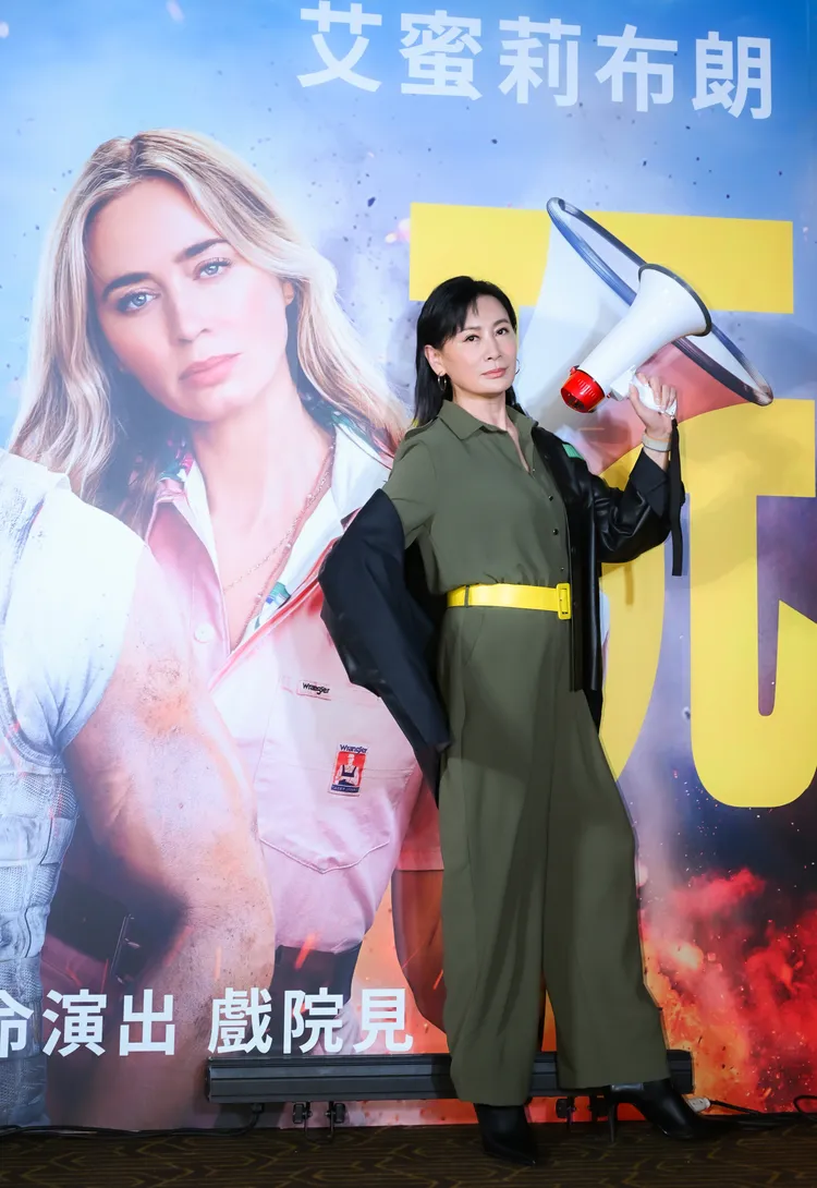 陳亞蘭笑稱自己十項全能，找她擔任片中特技演員男主角也不成問題。環球影業提供