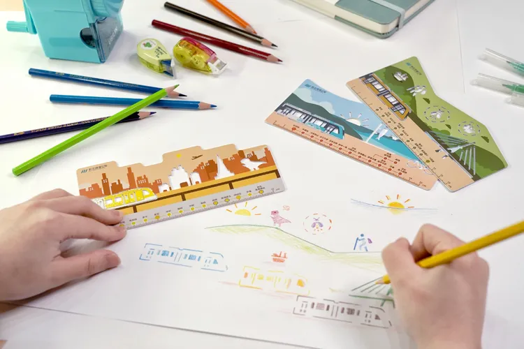 新北捷運公司獨家推出路線風景尺。捷運公司提供