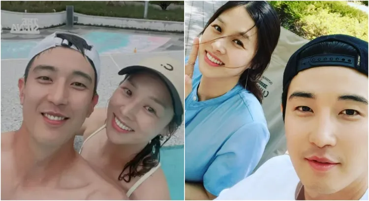 姜景晙長相帥氣，過去在狗血劇《荊棘花》飾演男主角，和女主角戲外產生感情結婚。翻攝自張新英IG
