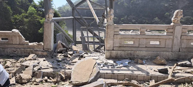 太魯閣國家公園驚傳有人失聯，甚至遭到落石砸傷、OHCA（到院前心肺功能停止）。讀者提供