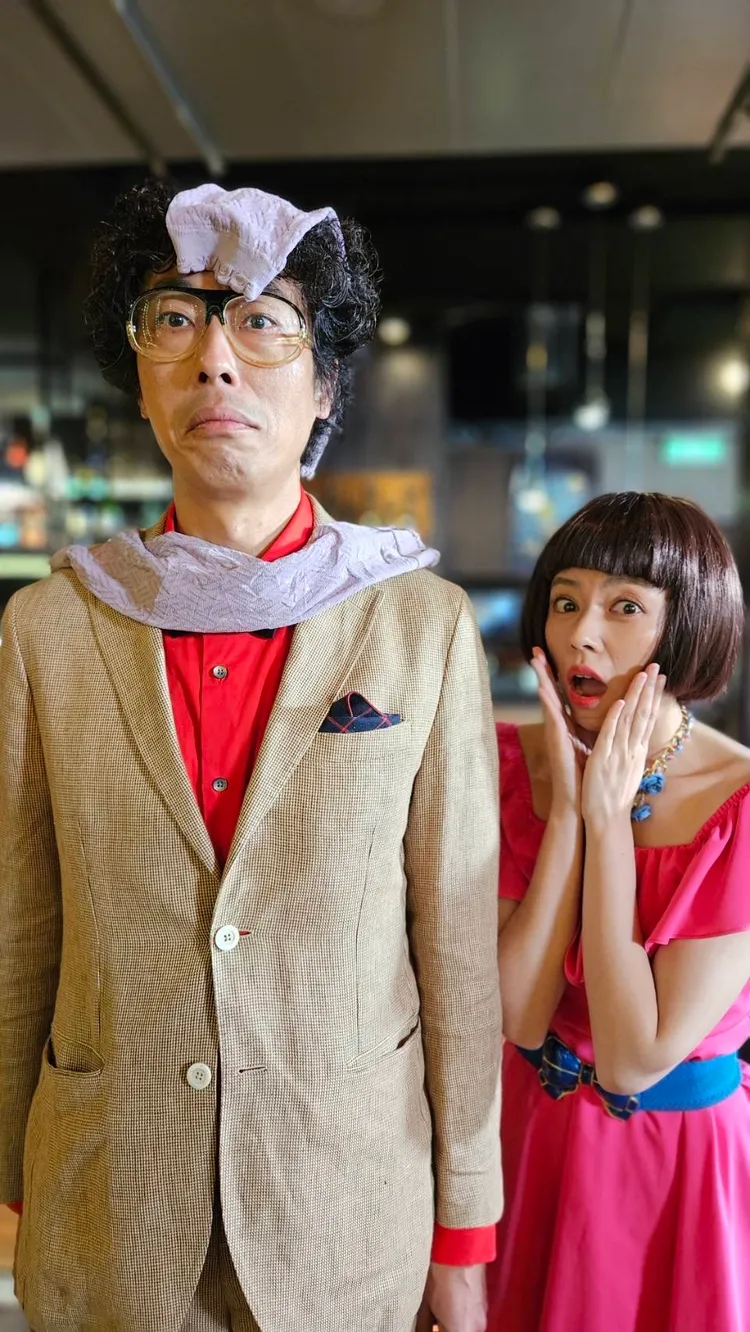 馬念先（左）6年前跟王瞳合作《大時代》，這次演出相親對象，笑料百出。民視提供