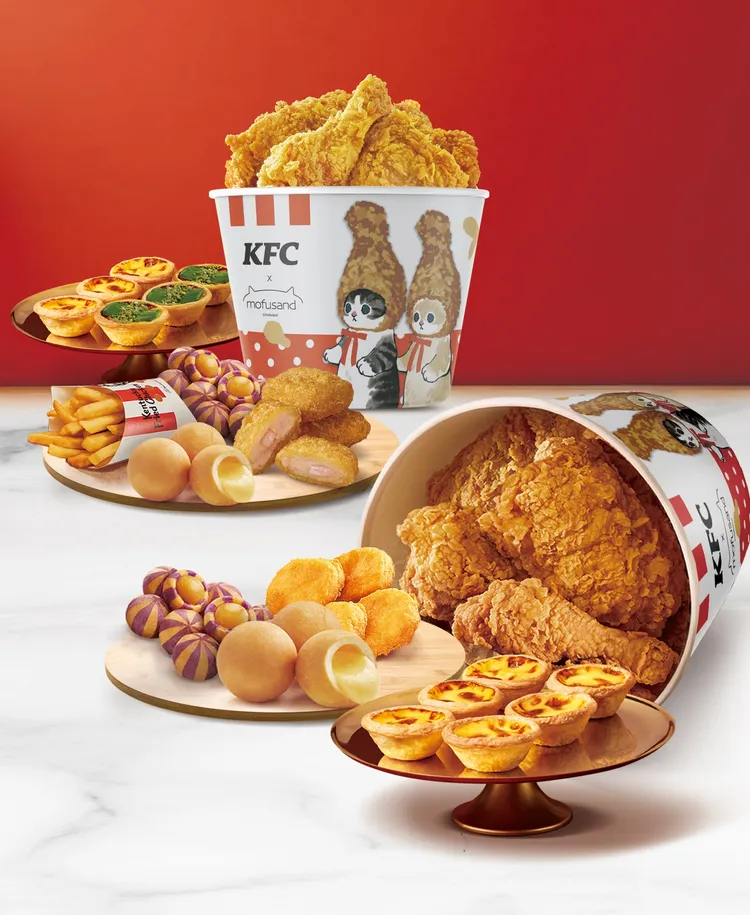 肯德基將於4月30日起推出「媽咪520餐」、「親子同萌餐」兩款母親節限定桶餐。肯德基提供