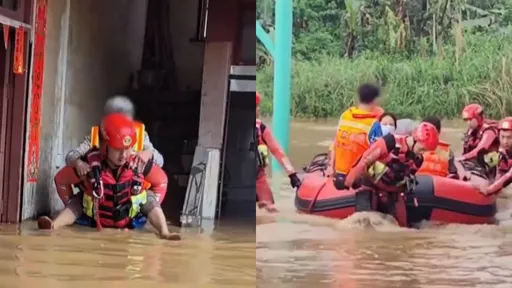 廣東百年一遇洪水！整排民宅遭土石「夾擊掩埋」多人失聯