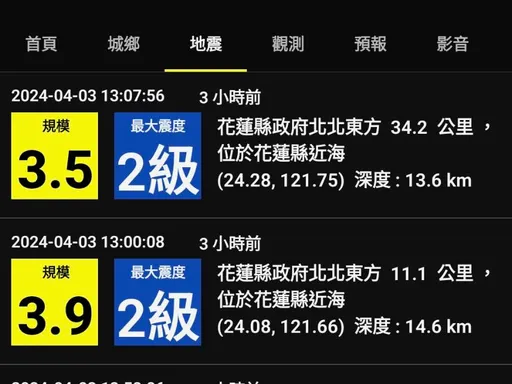 花蓮7.2強震國家級警報沒有反應?網推這款神級App還會提早響