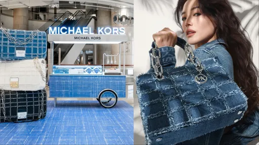 MK替新品開起快閃麵包車 舒淇早早背上單寧美包秀「側顏殺」
