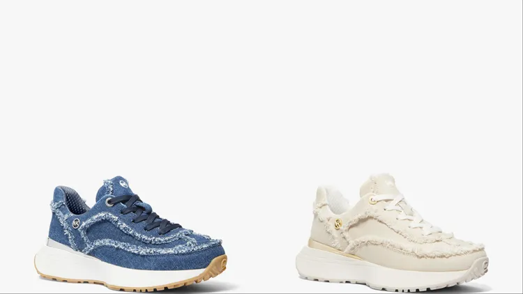 MICHAEL KORS ARI丹寧休閒鞋，各8400元。品牌提供