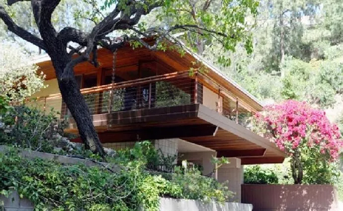 陳冠希美國新家被樹木環繞。翻攝追星課代表微博