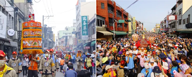 遶境行程沿途信眾不論以何種方式隨香跟轎，時時刻刻都在向大甲媽祖訴說自己的心願，祈求庇佑。