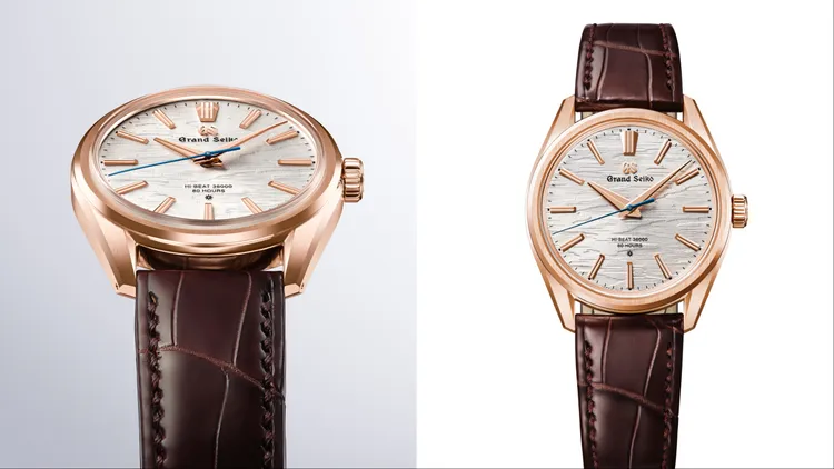 手動上鍊Hi-Beat36000高振頻80小時動力儲存機械腕錶18K玫瑰金限量版SLGW002、限量80只，4萬9500歐元（約新台幣170萬8000元）。品牌提供