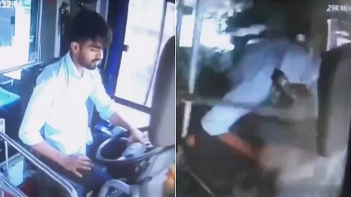公車撞柱18人傷　影片揭穿司機「閉目養神」釀禍