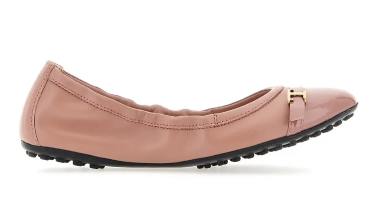 ▲ TOD'S T Timeless玫瑰色芭蕾舞鞋（NT$26,900）