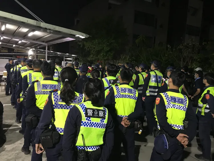 民雄警方二天預計出動500名警力維安。警方提供