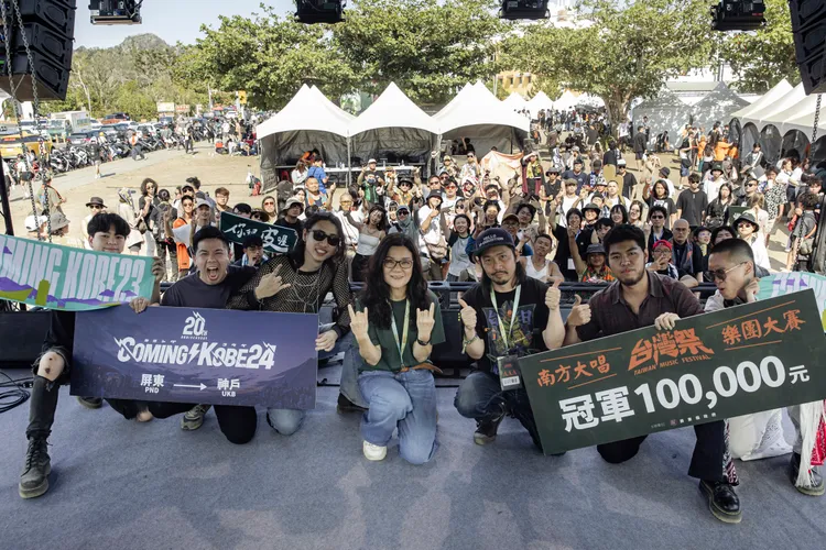 台灣祭「南方大唱」冠軍DrunkMonk撞克茫客 將代表前往日本參加音樂祭。縣府提供