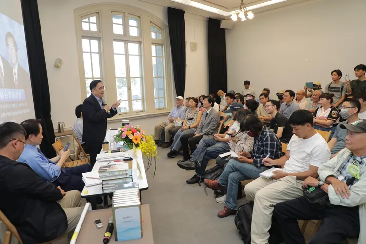 阿扁座談會座無虛席。市府提供