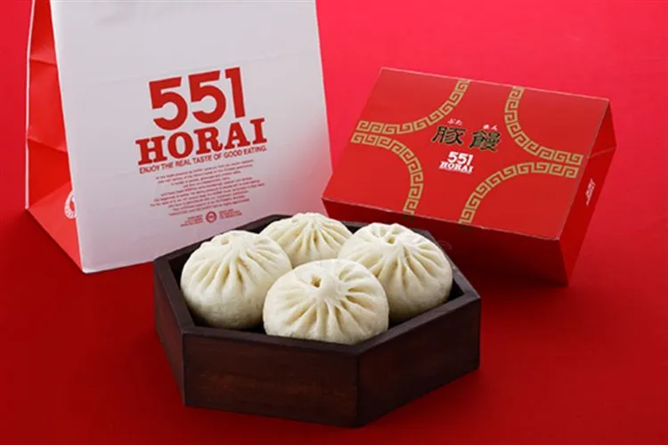 大阪名物「551蓬萊肉包」。翻攝自551HORAI蓬萊官網