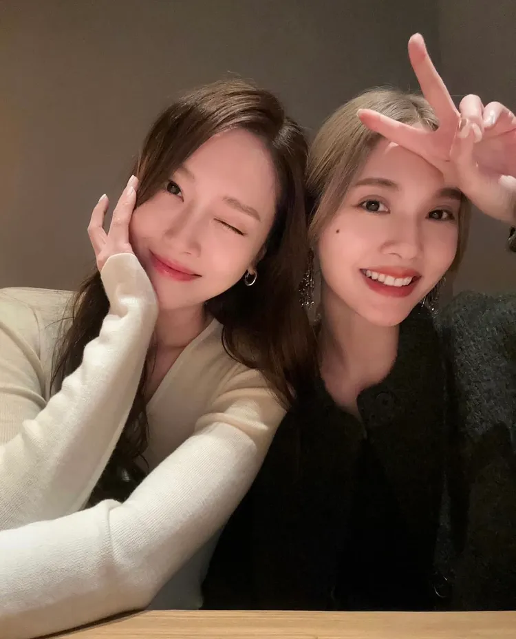 南韓女神Jessica與楊丞琳因節目熟識。翻攝楊丞琳IG