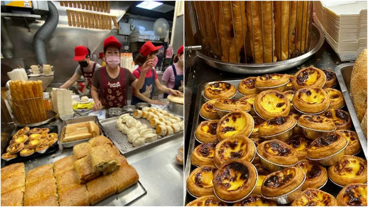 曾家豆漿的蛋塔，比蛋餅油條豆漿更受歡迎。翻攝自Google商家頁面