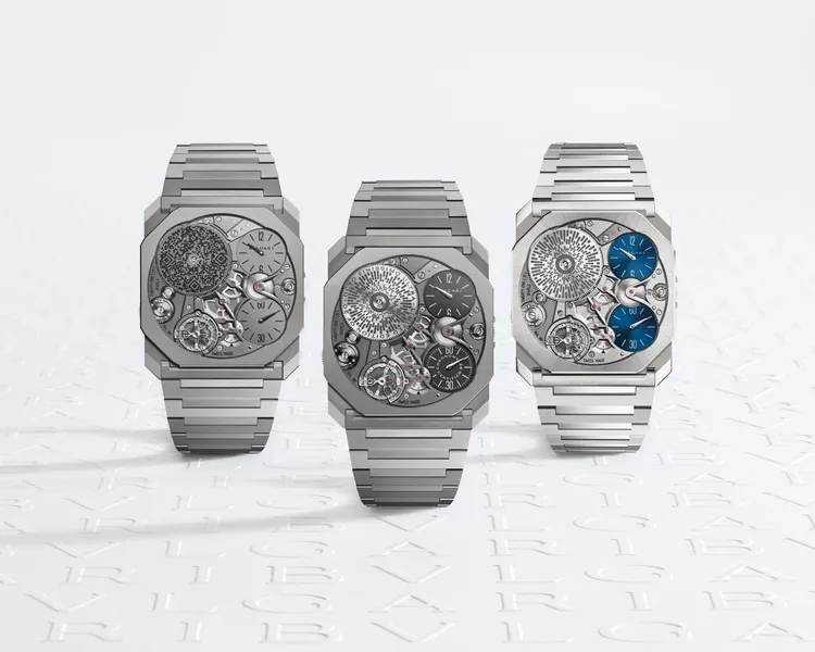 寶格麗Octo Finissino Ultra腕錶。品牌提供