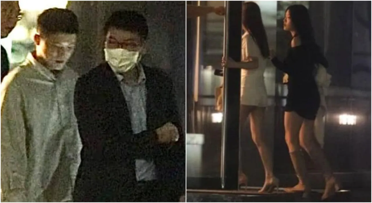 徐巧芯貼「辣妹出入」照問梁文傑談什麼,梁文傑強調是去友人公司。翻攝徐巧芯臉書