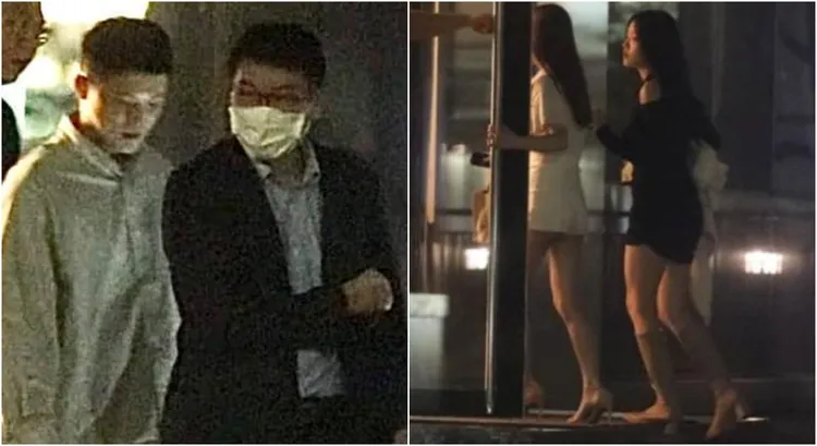 徐巧芯貼「辣妹出入」照問梁文傑談什麼，梁文傑強調是去友人公司。翻攝徐巧芯臉書
